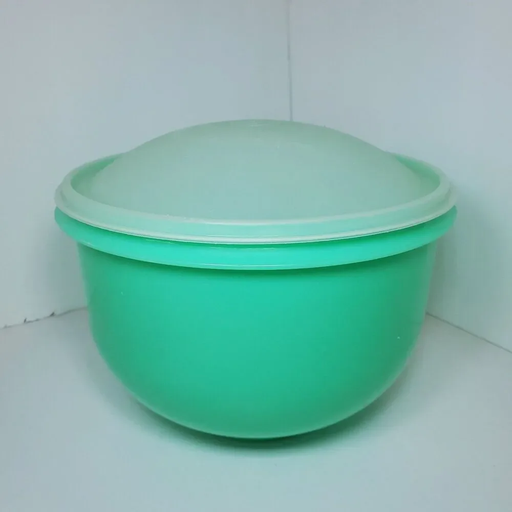 Vintage Tupperware Crisp It Lettuce Keeper 1424 Lid 1425 Jadeite Green